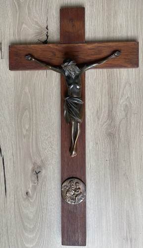 Altes kruzifix holz - holz, kreuz