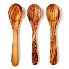 3er Set Löffel aus Olivenholz