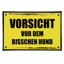 Fußmatte Vorsicht vor dem bisschen Hund mit Sprüchen Spruch Hund Motive lustig