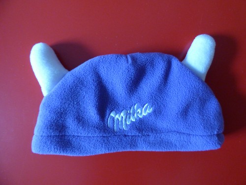 Milka mütze mit - , hörner