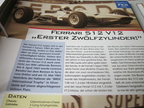 Formel chronik ferrari 512 v - chronik,