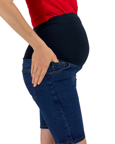 Umstandsshort jeansshort denim - jeansshort,