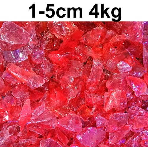 4kg 5cm glasbrocken rot - 4kg, 1-5cm