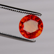 10,8 mm orangefarbener Saphir