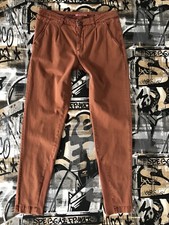 SALE! EXIT BROOKLYN "LUCY" Chinohose Damen Hüfthose Hose Stretch braunrot Used