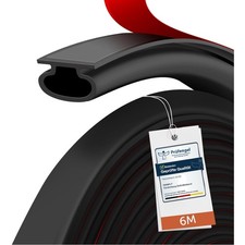 Türdichtung Selbstklebend 6m Gummi Dichtungsband Schallschutz Wärmedämmung Fe...