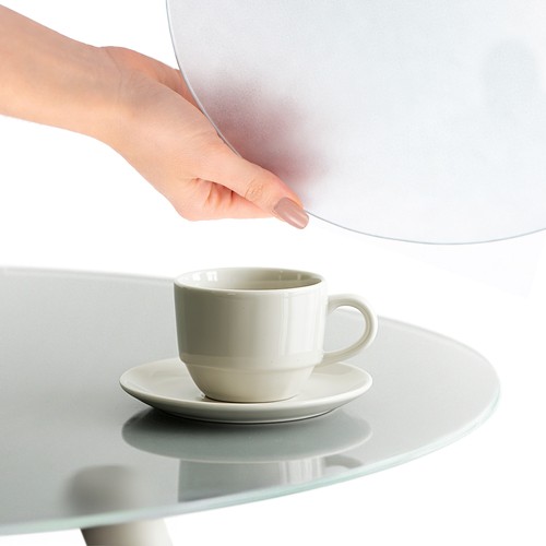 Runde mattglas tischplatte - runde,