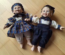 Porzellanpuppen Paar, Mädchen+Junge,
