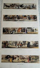 Siebzehn Farbdrucke des