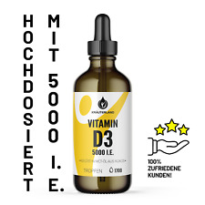 KRÄUTERLAND Vitamin D3 5000 I.E. 50ml Tropfen, HOCHDOSIERT, vegetarisch, PREMIUM