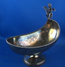 Schale Sauciere Otto Wolter Engel mit Harfe 925er Sterling Silber