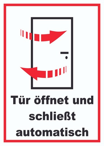 Tür öffnet und - , schließt