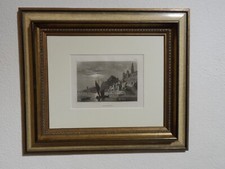 Orig.(1858) Stahlstich Marienburg (Ordensburg) in Preußen