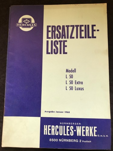 Ersatzteilliste hercules l50 - hercules,