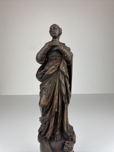 Alte heiligenfigur holz - alte,