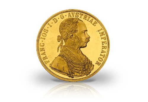 4fach dukat goldmünze 1915 - 4fach,