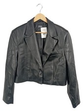 Zara damen kunstleder blazer - zara,
