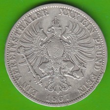 Münze Silber Taler Preußen Vereinstaler 1867 A nswleipzig