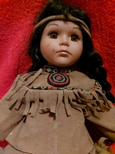 Indianer puppe sammlerpuppe - indianer,