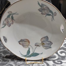 Servierteller Porzellan, Blumendekor, Bavaria