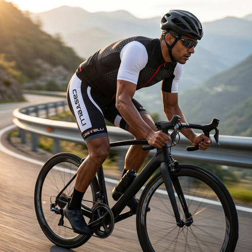 Herren radtrikot set - radtrikot, kurzarm