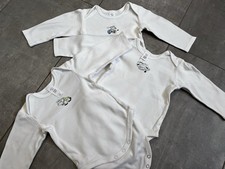Paket 3 x Body für Babys Gr. 74 Langarm weiß Kühe Babyclub Mädchen Jungen Happy