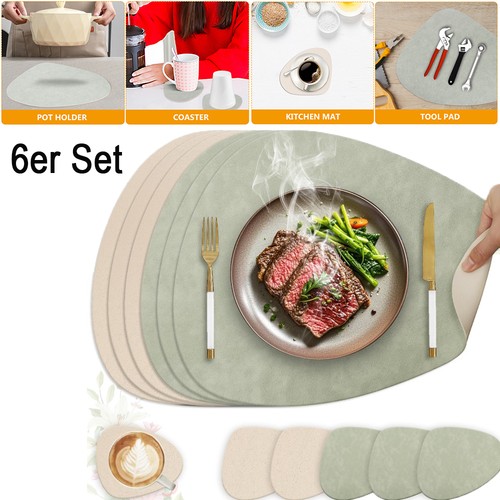 6er set tischset - platzset, mit