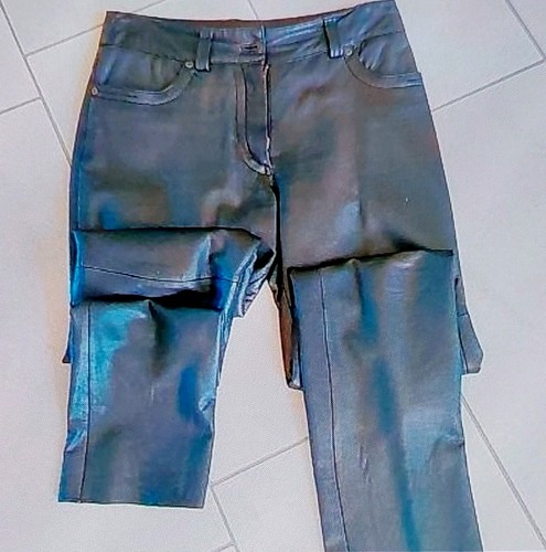 Lederjeans braun s - s, 40