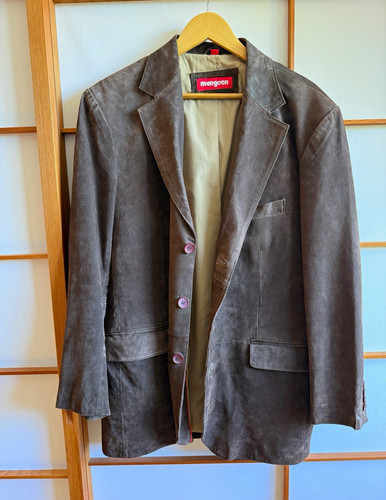 Mangoon herren leder blazer - herren,