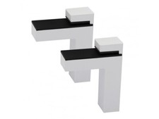 2 STÜCK WEIß Regalhalter