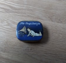 Alte Blechdose " The Boys Delight " die Grammophon Nadeldose mit einigen Nadeln 