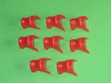 Timpo Toys  - 8  rote Satteldecken Sattel Decken Reiterdecken Nordstaaten