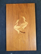 50er 60er Holzbild Wandbild