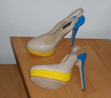 JUMEX Lack Riemchen High-Heels