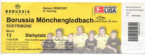 Ticket borussia dortmund - ticket,