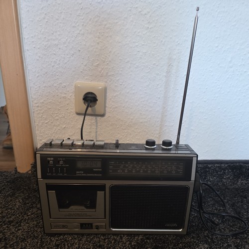 Philips clock radio recorder - philips,