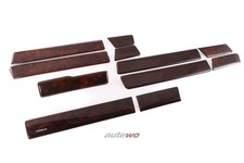 Audi 100/S4/A6/S6+ C4 Set Wurzelholzblenden Innenraum nussbaum