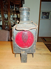 Alte Antike Laterne Signallampe Petroleumlampe Zugschlussleuchte DB Reichsbahn