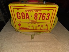 Blechkoffer 70ger Jahre Gelb H