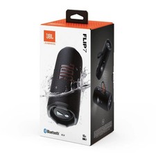 JBL Flip 7 - Tragbarer wasserdichter Bluetooth-Lautsprecher schwarz kabellos NEU