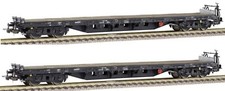 PIKO 95489 - 2 Stück DB Flachwagen / Rungenwagen - Spur H0 - OVP