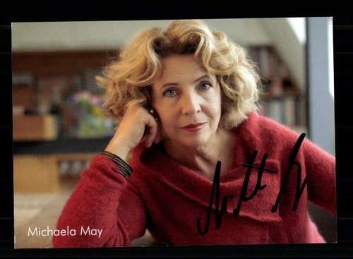 Michaela may autogrammkarte - michaela,