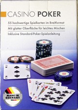 Kartenspiel Casino Poker Karten Pokerkarten 55 hochwertige Karten im Breitformat