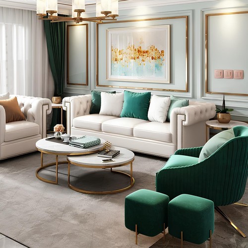 Leder samt sofa couch polster - samt,