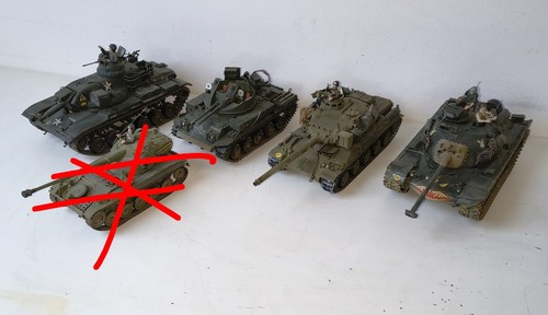 Panzer modellbau konvolut - 4x,