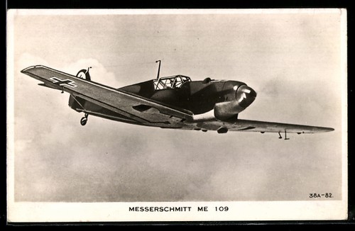 Messerschmitt 109 der - ak,