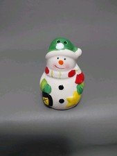Salzstreuer Streuer Schneemann Porzellan  7cm Gewürzstreuer Porzellanstreuer