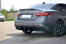 Heck Spoiler Aufsatz Abrisskante passend für Alfa Romeo Giulia schwarz Hochglanz
