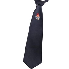 Krawatte schwarz Feuerwehr mit