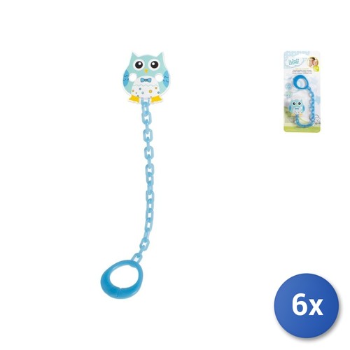 Lulabi schnullerclip eule - 6x,